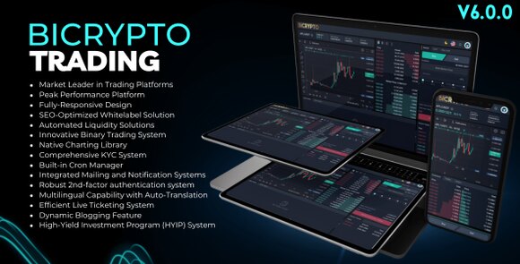 Bicrypto v6.3.9 Nulled - Professional Crypto Exchange with Spot & Binary Trading, KYC Verification & Wallets Script