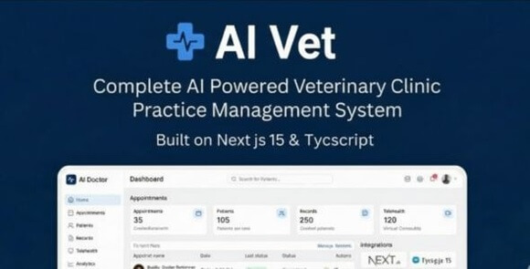AI Vet (12 Mar 2026) - Complete Veterinary Hospital / Clinic Management System | AI Powered | Node JS - Nulled PHP Scripts
