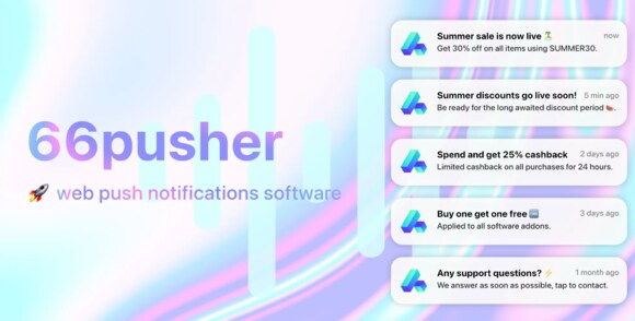 66pusher v23.0.0 Nulled - All-in-one Web Push Notifications Software