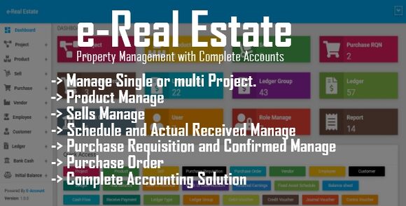 e-Real Estate v1.1 - Property Management with Complete Accounts PHP Script