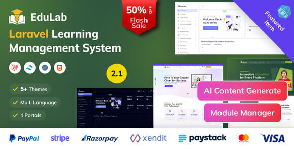 Edulab LMS v3.2 Nulled - Laravel Learning Management System with Tailwind CSS