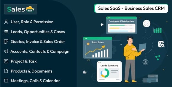 Sales SaaS v7.6 Nulled - Business Sales CRM PHP Script